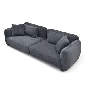 Premium Comfy Teddy Bouclé Couch with 4 Pillows by Blak Hom Blak Hom