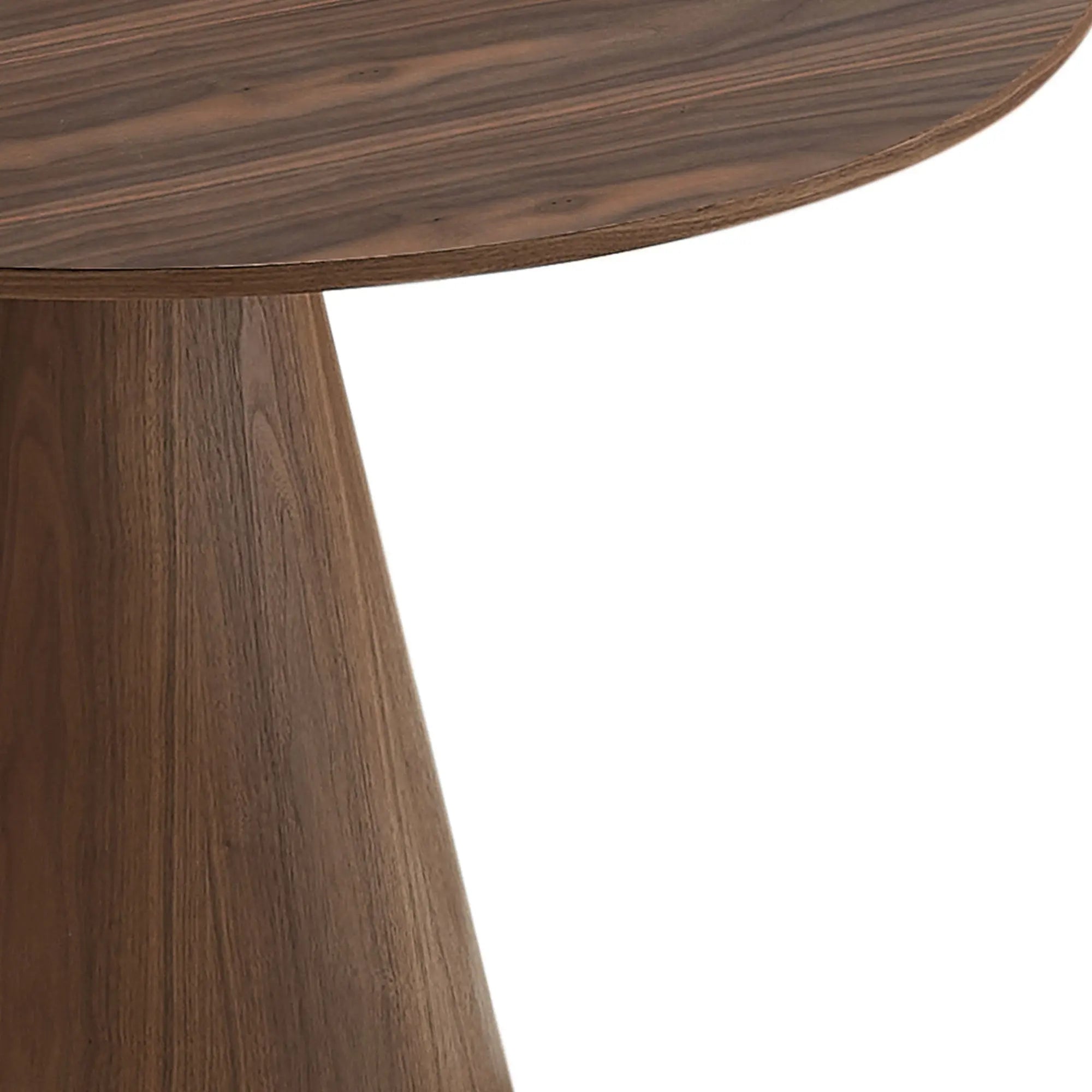 Round Modern Walnut Dining Table by Blak Hom Blak Hom