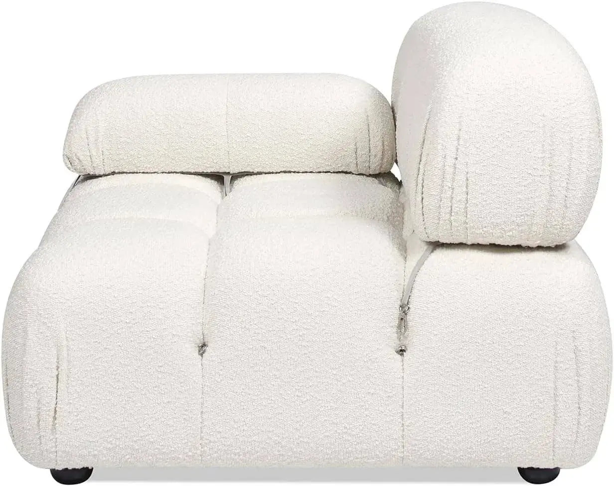 Japandi Chair 36" Bubble Modular Modern Lounge Arm Chair: Ivory White KATANA HOUSE