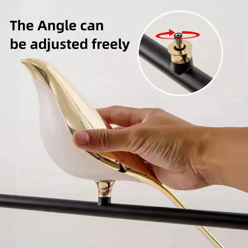 JYLIGHTING Modern Nordic LED Bird Wall Lamp Simple Decorative Metal Light with Adjustable Beam Angle Home Dining Room Kitchen KATANA HOUSE