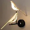 JYLIGHTING Modern Nordic LED Bird Wall Lamp Simple Decorative Metal Light with Adjustable Beam Angle Home Dining Room Kitchen KATANA HOUSE