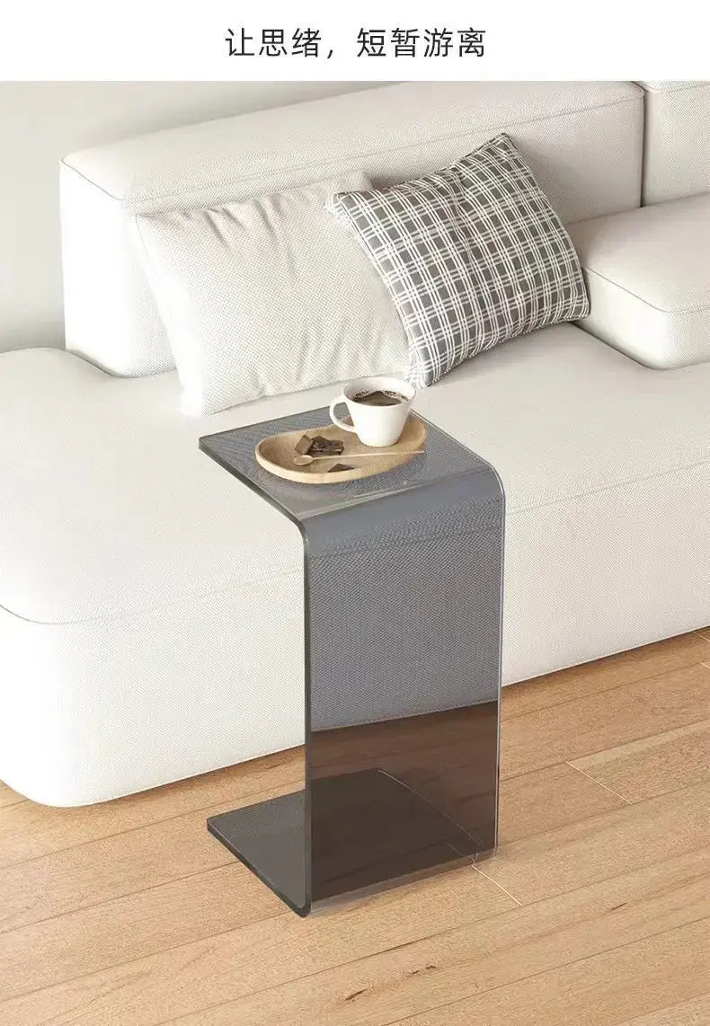 Transparent Acrylic Coffee Table Minimalist Sofa Side Table Living Room Side Table Simple Living Room Bay Window Coffee Tables KATANA HOUSE