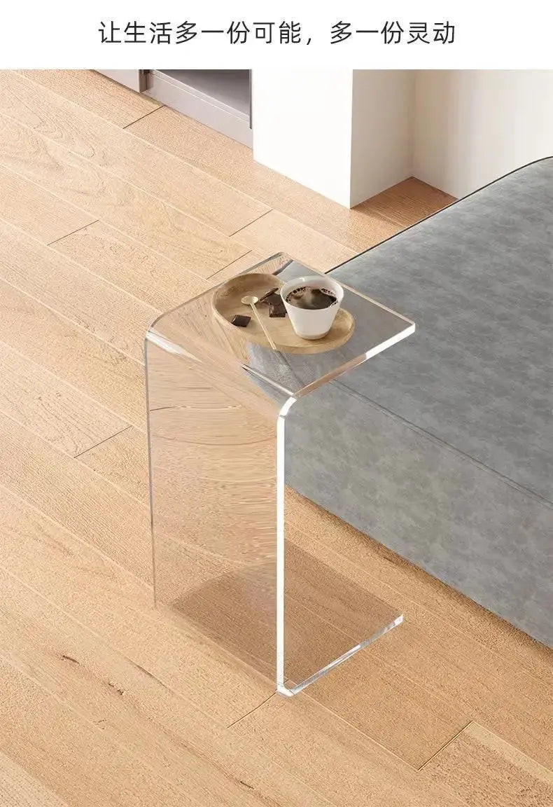 Transparent Acrylic Coffee Table Minimalist Sofa Side Table Living Room Side Table Simple Living Room Bay Window Coffee Tables KATANA HOUSE