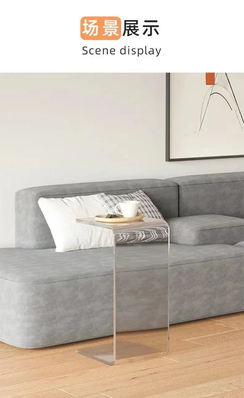 Transparent Acrylic Coffee Table Minimalist Sofa Side Table Living Room Side Table Simple Living Room Bay Window Coffee Tables KATANA HOUSE