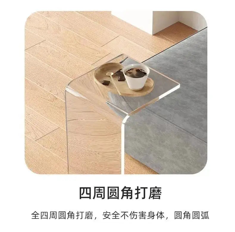 Transparent Acrylic Coffee Table Minimalist Sofa Side Table Living Room Side Table Simple Living Room Bay Window Coffee Tables KATANA HOUSE