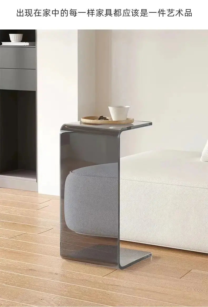 Transparent Acrylic Coffee Table Minimalist Sofa Side Table Living Room Side Table Simple Living Room Bay Window Coffee Tables KATANA HOUSE