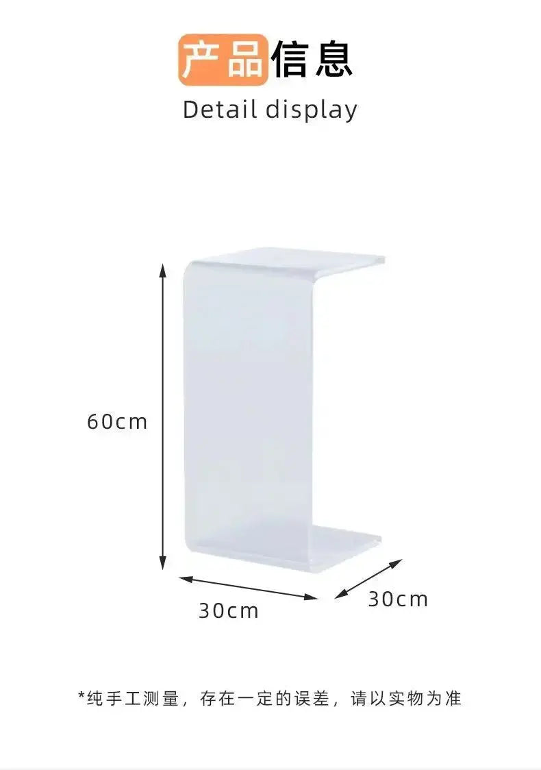 Transparent Acrylic Coffee Table Minimalist Sofa Side Table Living Room Side Table Simple Living Room Bay Window Coffee Tables KATANA HOUSE