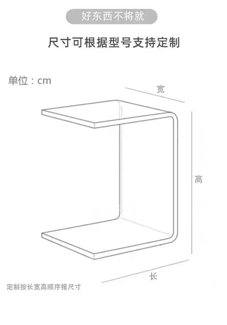 Transparent Acrylic Coffee Table Minimalist Sofa Side Table Living Room Side Table Simple Living Room Bay Window Coffee Tables KATANA HOUSE