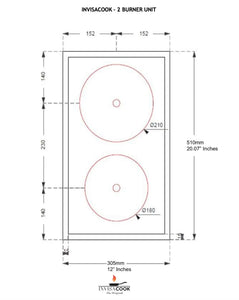 Invisacook Two Burner Unit Invisible Cooktop KATANA HOUSE