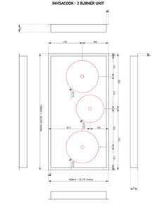 Invisacook Three Burner Unit Invisible Cooktop (Copy) KATANA HOUSE