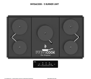 Invisacook five Burner Unit Invisible Cooktop KATANA HOUSE