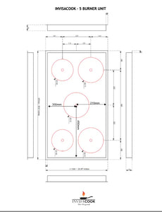 Invisacook five Burner Unit Invisible Cooktop KATANA HOUSE