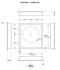 Invisacook One Burner Unit Invisible Cooktop KATANA HOUSE