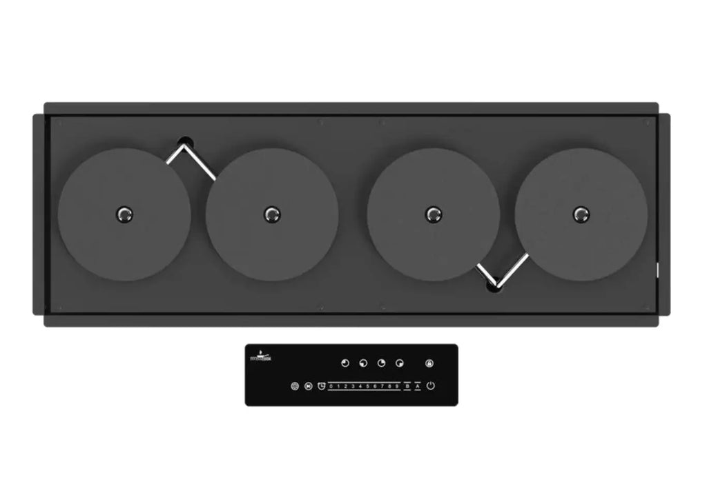 Invisacook Four Burner Linear Unit Invisible Cooktop KATANA HOUSE