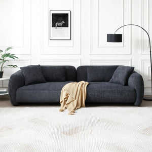 Premium Comfy Teddy Bouclé Couch with 4 Pillows by Blak Hom Blak Hom