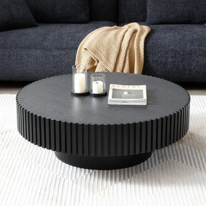 Modern Handcraft Drum Coffee Table by Blak Hom Blak Hom