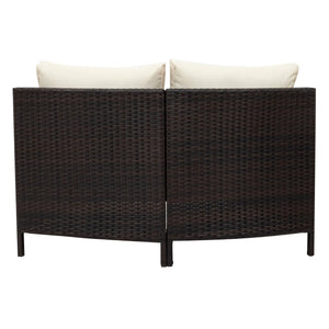 5 Pieces All-Weather PE Rattan Wicker Sofa Set by Blak Hom Blak Hom