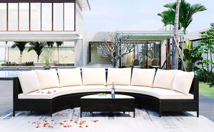 5 Pieces All-Weather PE Rattan Wicker Sofa Set by Blak Hom Blak Hom