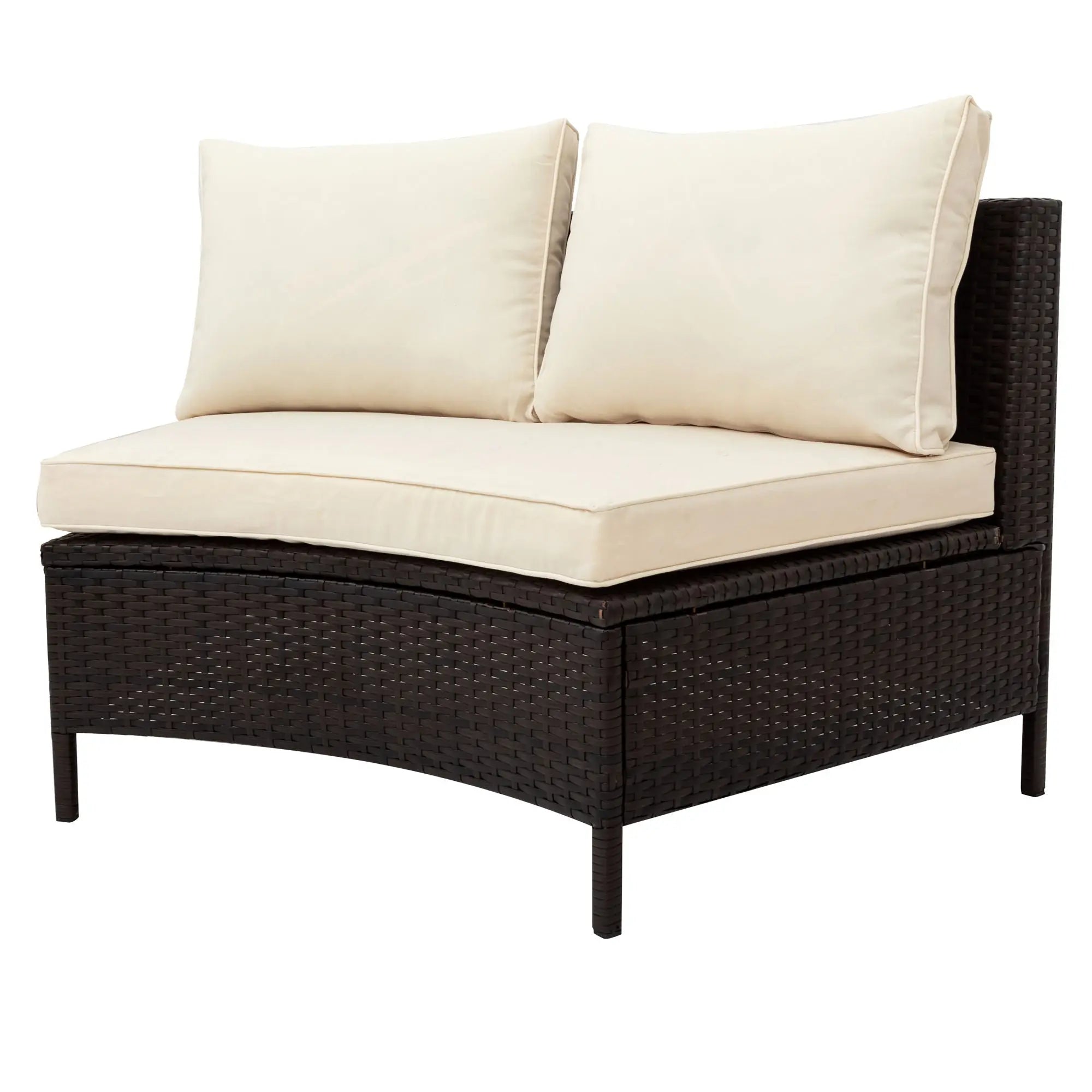 5 Pieces All-Weather PE Rattan Wicker Sofa Set by Blak Hom Blak Hom