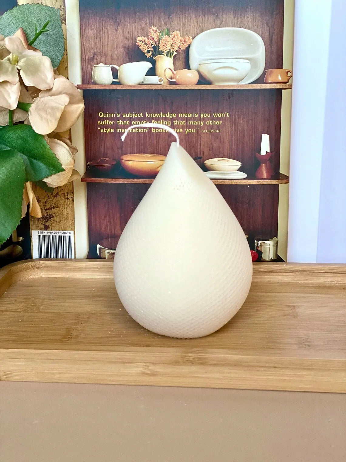 Elegant Teardrop Handmade Candle by Crazy About Candles Crazy About Candles