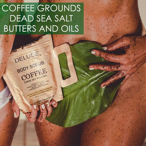 Deluge Organic Coffee Body and Face Scrub Natural, stretch marks, cellulite DELUGE Cosmetics