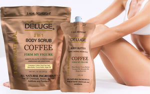 Deluge COFFEE SCRUB and COFFEE BUTTER Beauty collection Set DELUGE Cosmetics