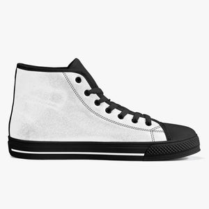 Kick COFFEE RELIGION Classic High Sneakers Canvas Shoes - White/Black COFFEE RELIGION