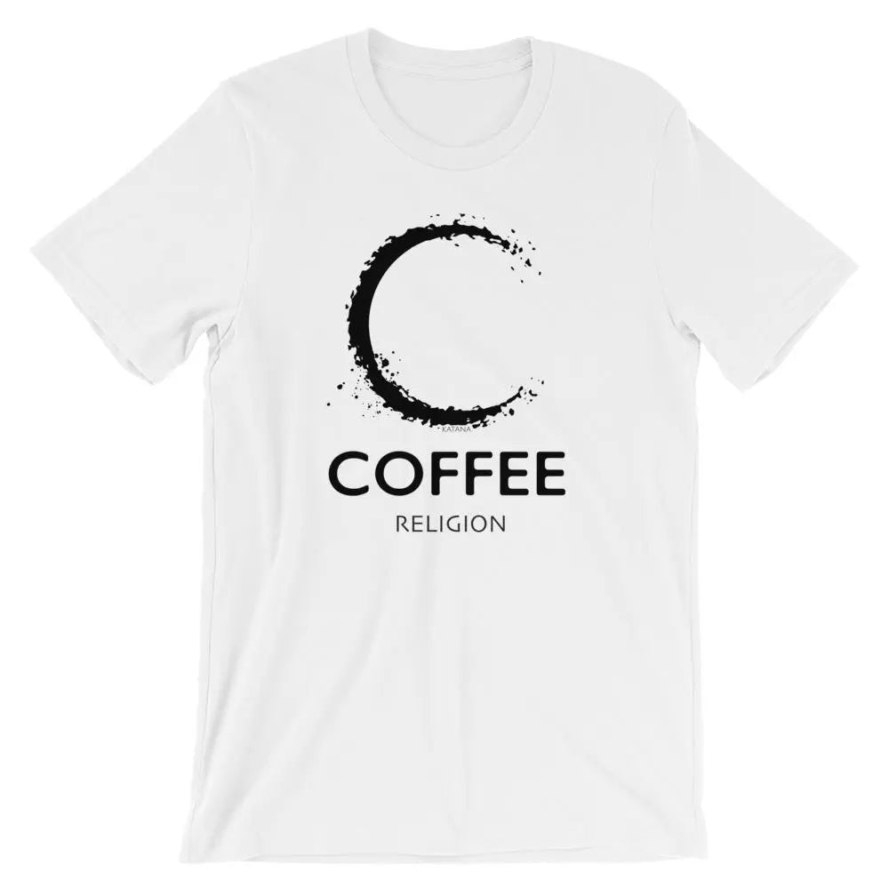 COFFEE RELIGION T-Shirt Long Unisex Tee - COFFEE RELIGION