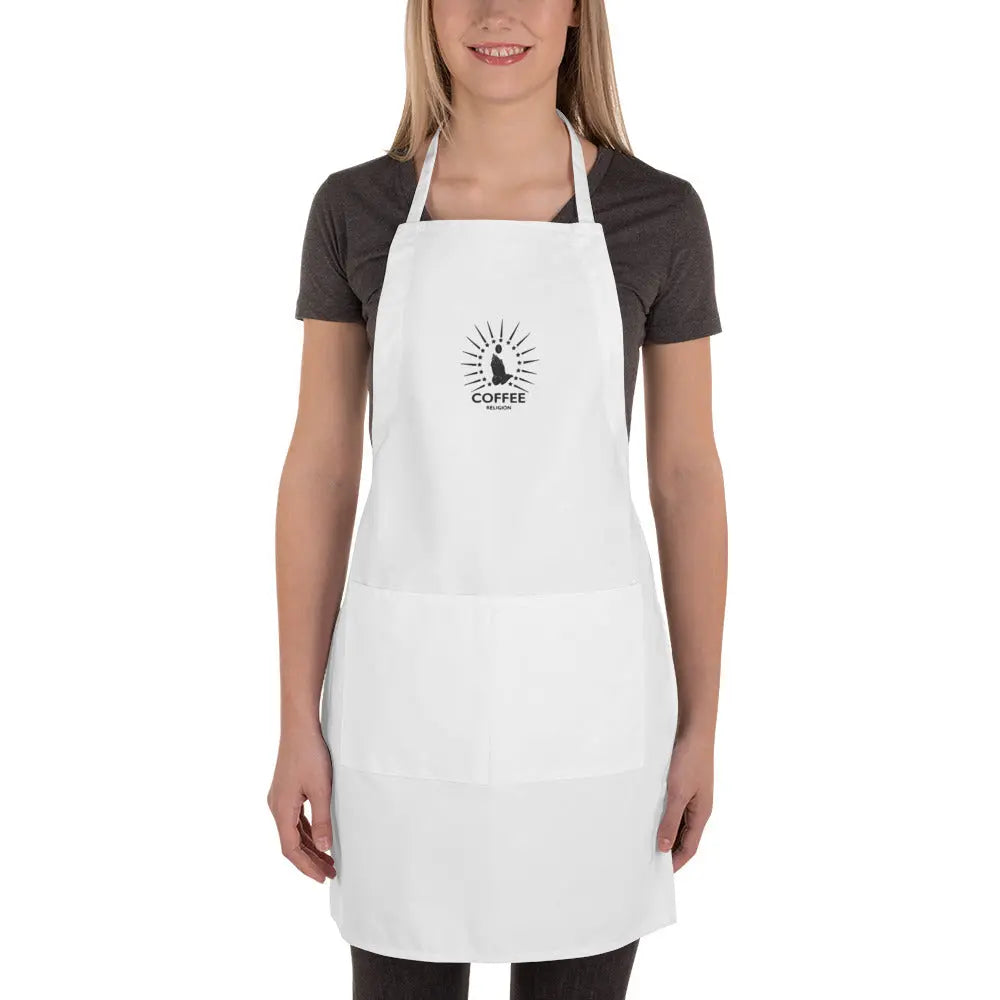 Coffee Religion Embroidered Apron COFFEE RELIGION