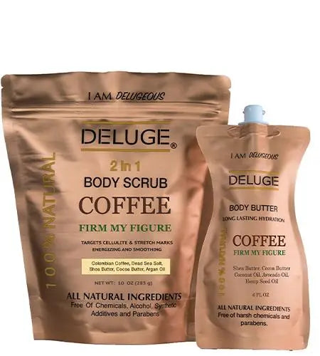 Deluge COFFEE SCRUB and COFFEE BUTTER Beauty collection Set DELUGE Cosmetics