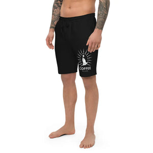 Men's Iconic Coffee Religion fleece yoga active shorts COFFEE RELIGION