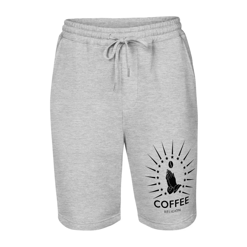 Men's Iconic Coffee Religion fleece yoga active shorts COFFEE RELIGION