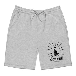 Men's Iconic Coffee Religion fleece yoga active shorts COFFEE RELIGION