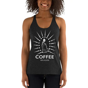 COFFEE RELIGION Coffee Bean Women's Racerback Tank - COFFEE RELIGION