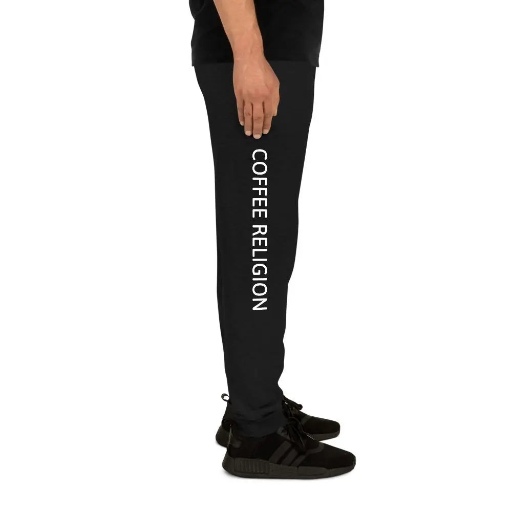 COFFEE RELIGION Unisex Jogger Lounge Pants Yoga - COFFEE RELIGION