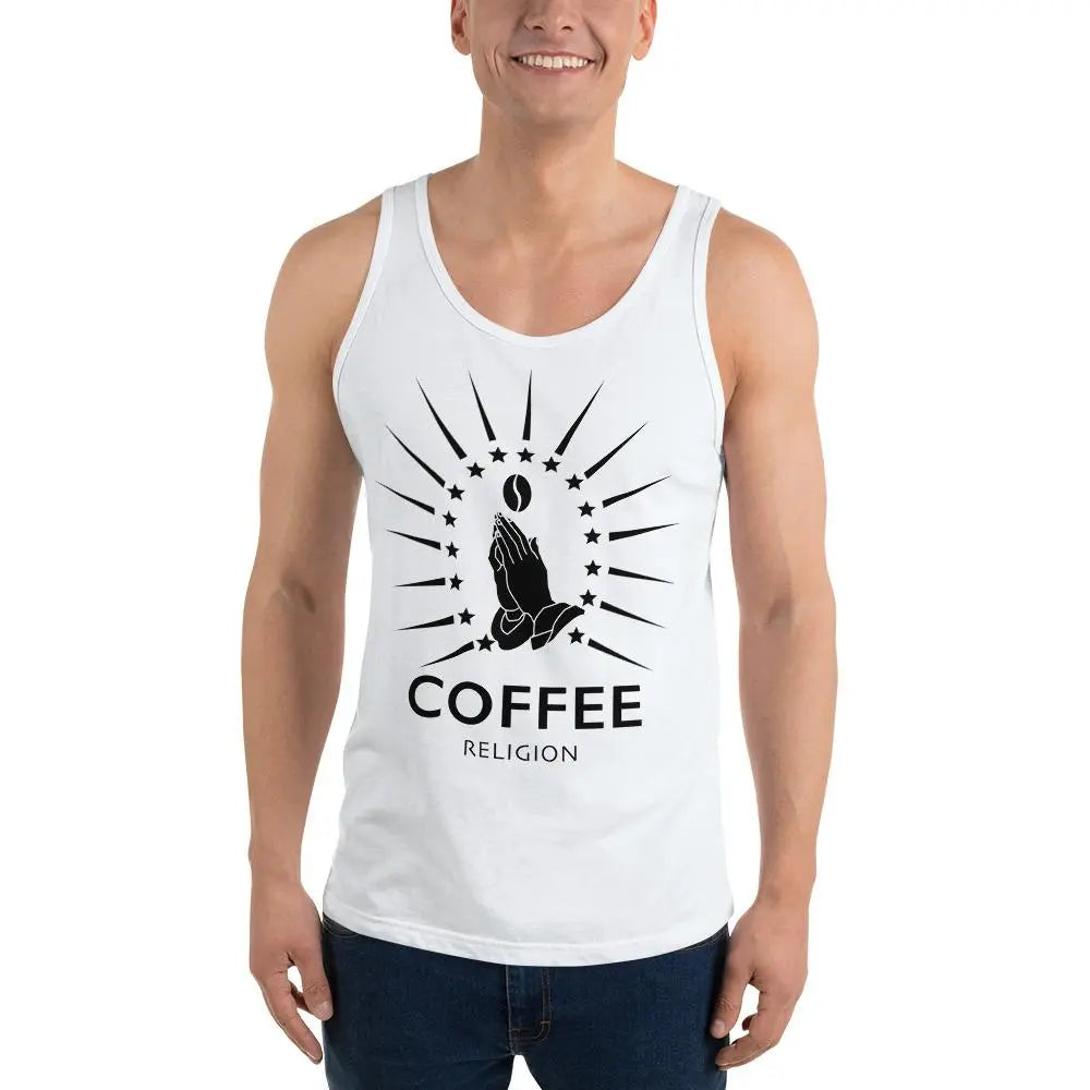 COFFEE RELIGION Coffee Bean Tee Unisex Tank T-Shirt - COFFEE RELIGION