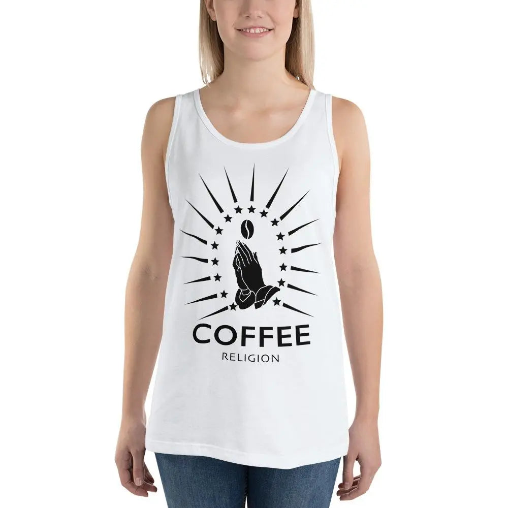 COFFEE RELIGION Coffee Bean Tee Unisex Tank T-Shirt - COFFEE RELIGION