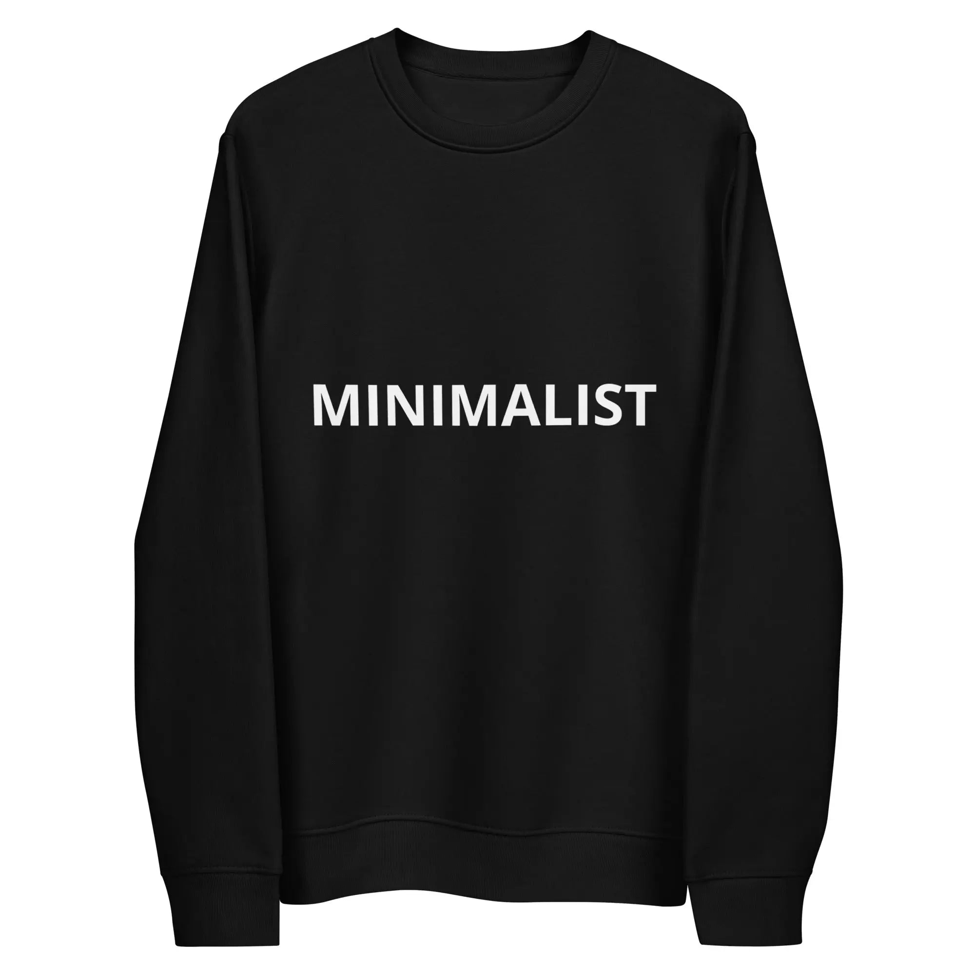 Coffee Religion Mens Woman's eco Minimalist sweatshirt in black COFFEE RELIGION