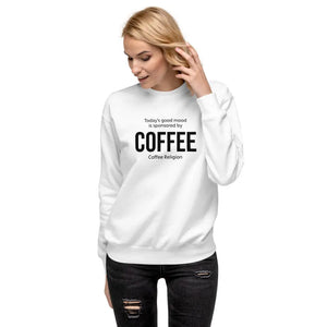 Mood Coffee Unisex Fleece Pullover COFFEE RELIGION