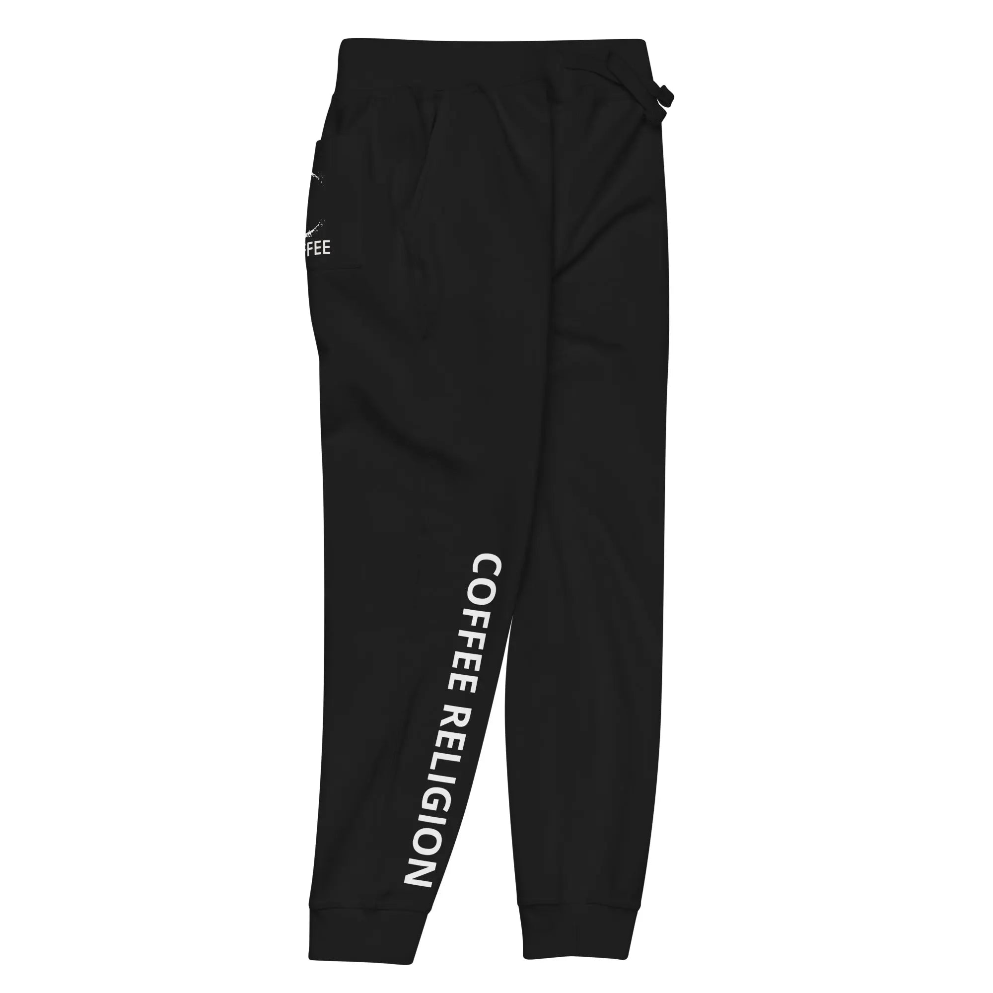 COFFEE RELIGION Men's Woman's Black Sweatpants COFFEE RELIGION