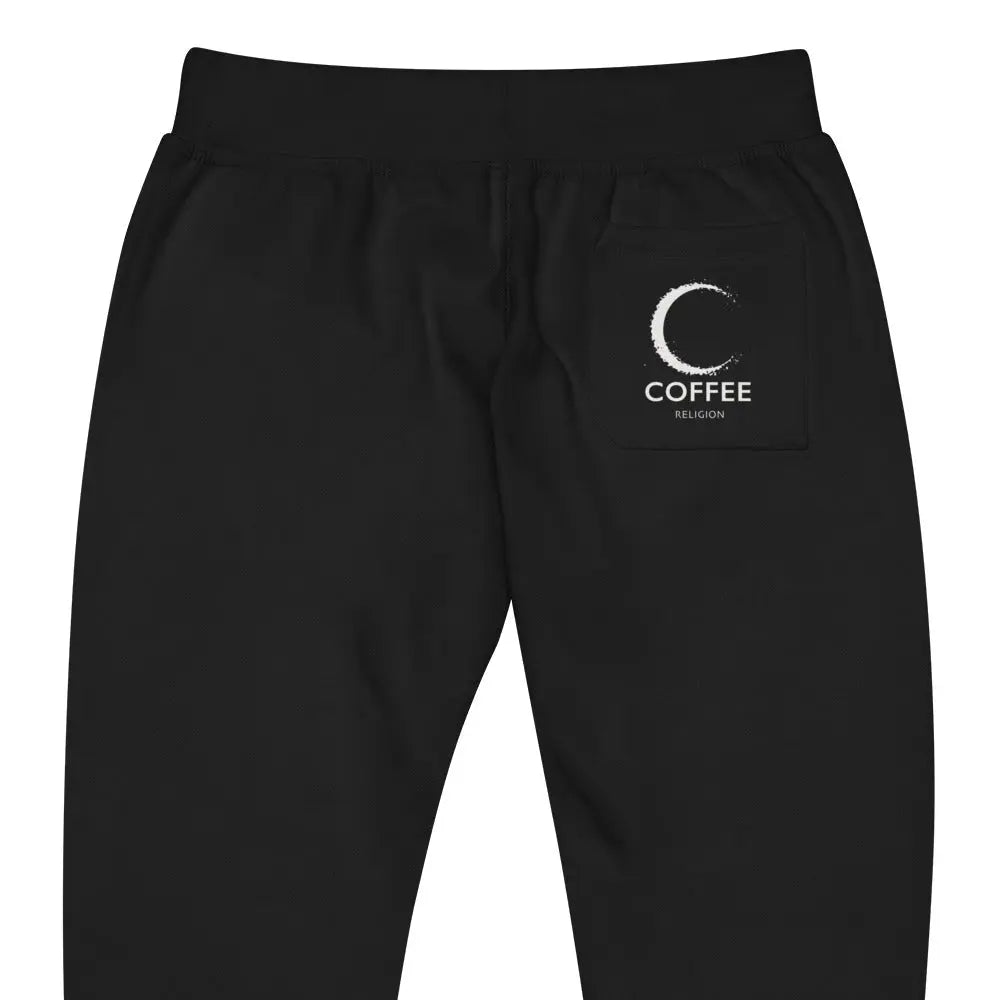 COFFEE RELIGION Men's Woman's Black Sweatpants COFFEE RELIGION