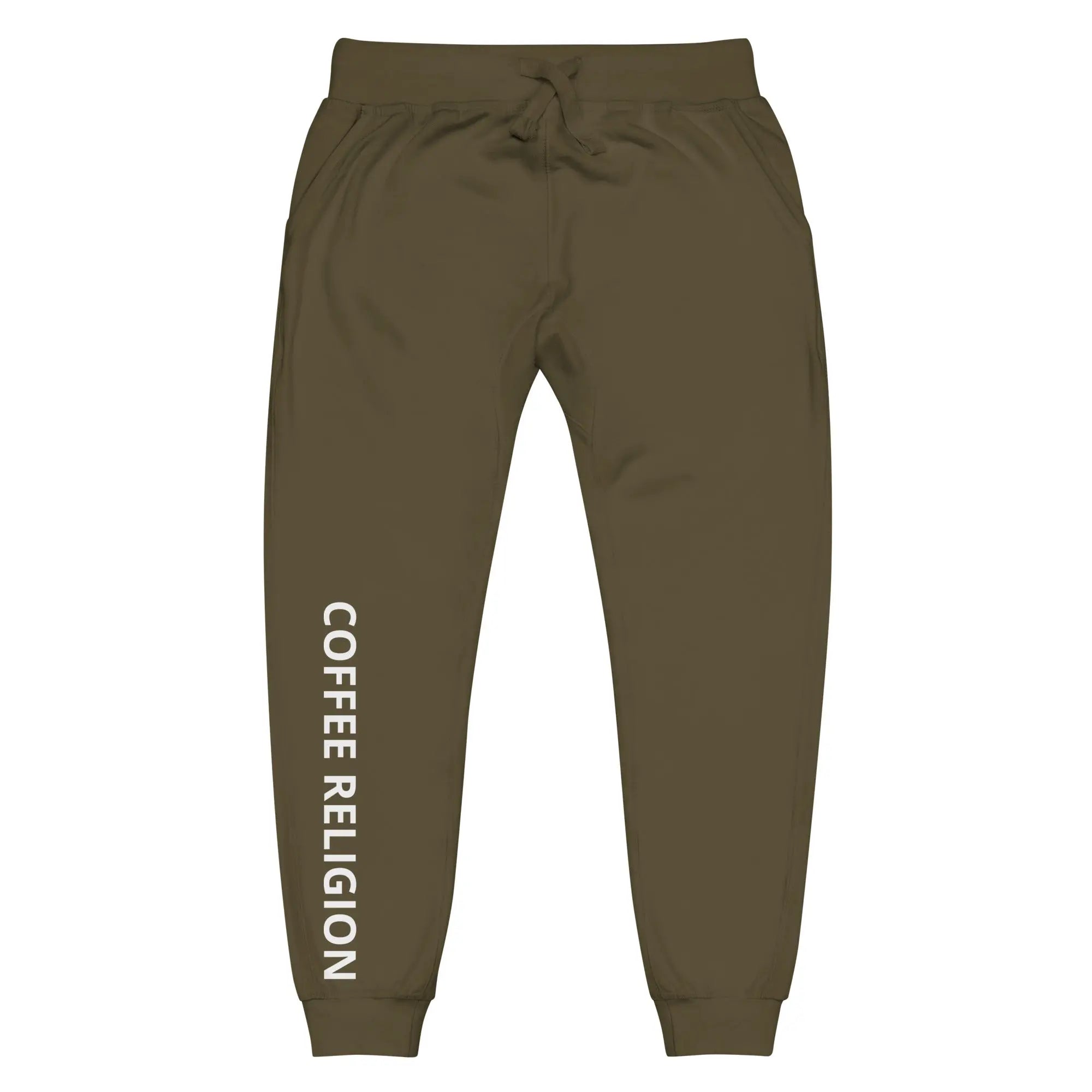 COFFEE RELIGION Men's Woman's Black Sweatpants COFFEE RELIGION