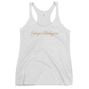 Yoga Religion Women's Racerback Tank COFFEE RELIGION