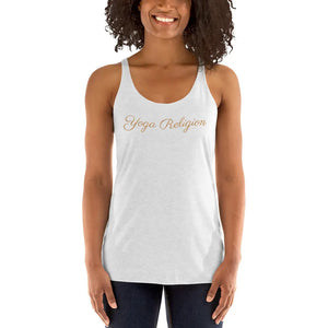 Yoga Religion Women's Racerback Tank COFFEE RELIGION