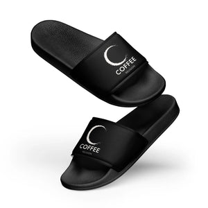 COFFEE RELIGION Logo Black Women's slides COFFEE RELIGION