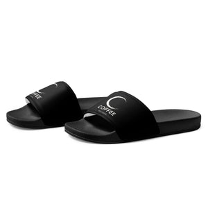 COFFEE RELIGION Logo Black Women's slides COFFEE RELIGION