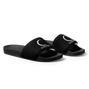 COFFEE RELIGION Logo Black Women's slides COFFEE RELIGION